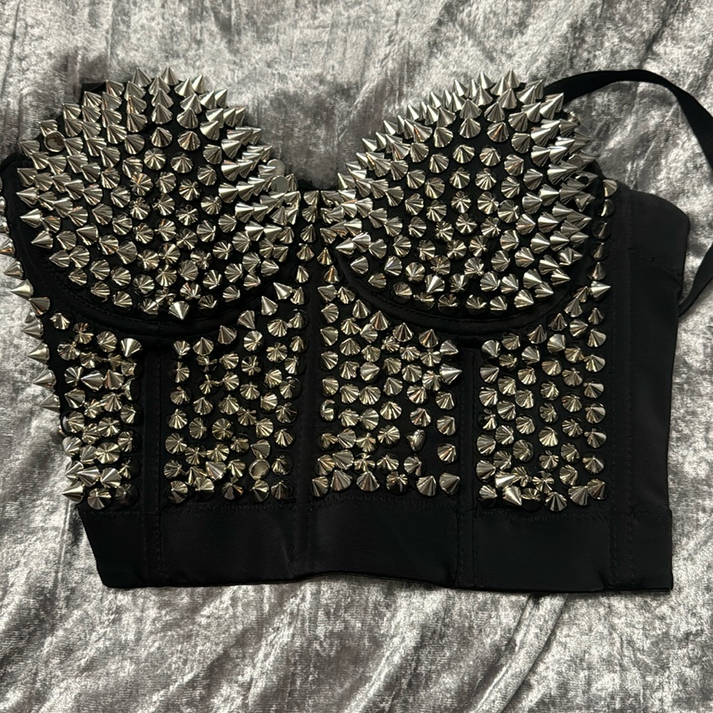 SPIKED BUSTIER
